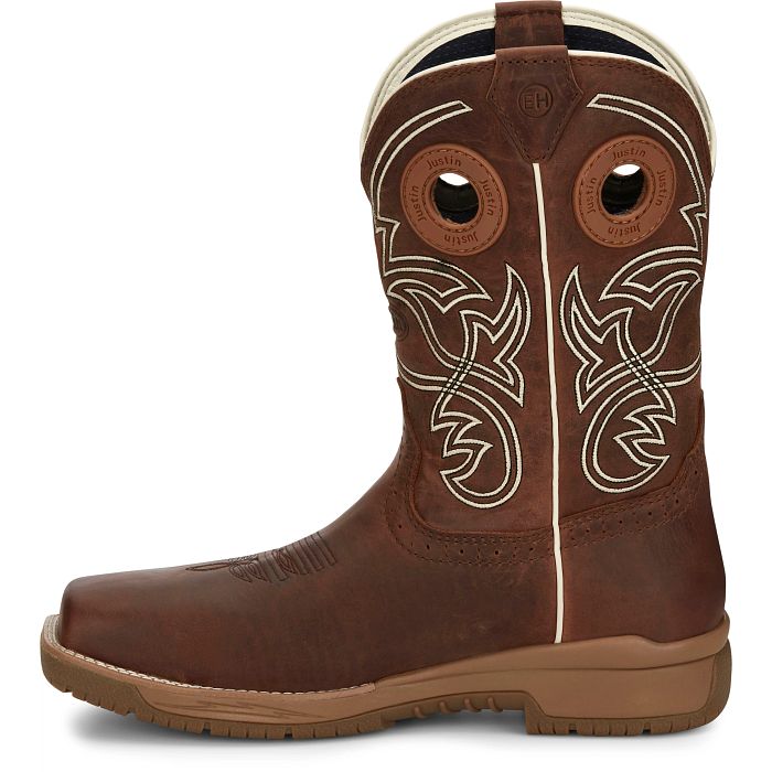 Men's Justin Nitread 11" Waterproof Nano Toe Boot CR3201 - Crazy House Western Wear
