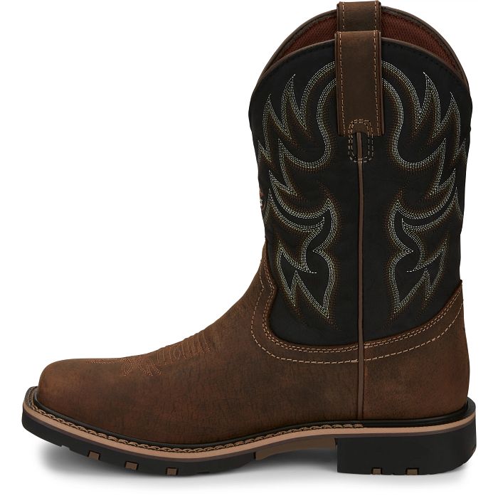 Men's Justin Fireman 11" Waterproof Work Boot GR9062 - Crazy House Western Wear