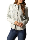 Women's Kimes Ranch Light Blue Jane Denim Snap
