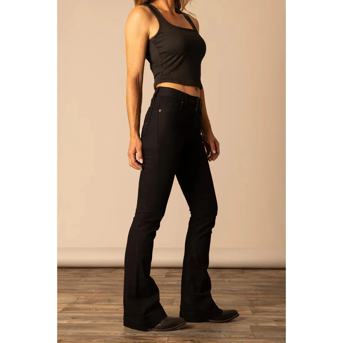 Women's Kimes Ranch Jennifer Ultra High Rise Flare Leg Jean JENNIFER BLACK - Crazy House Western Wear