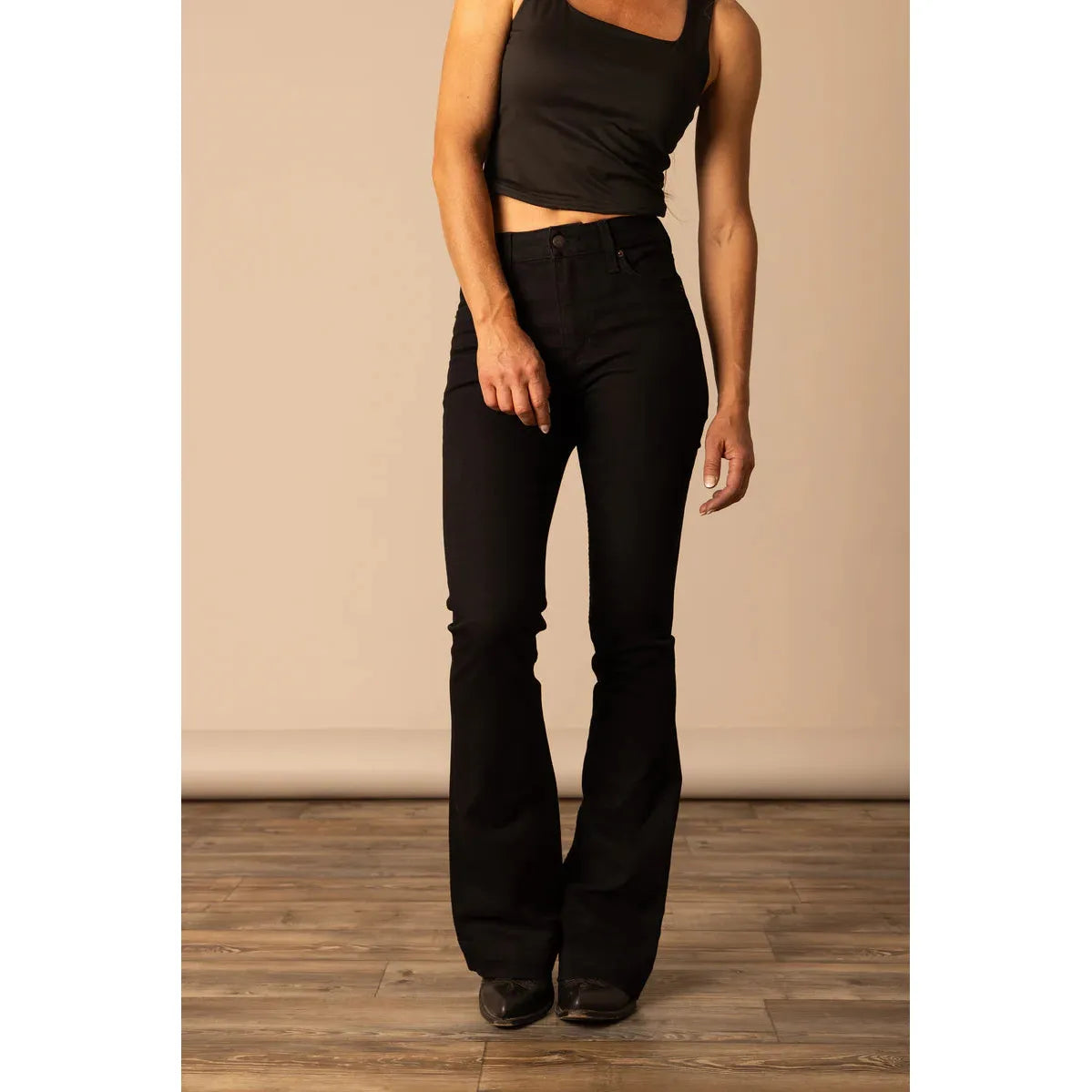 Women's Kimes Ranch Jennifer Ultra High Rise Flare Leg Jean JENNIFER BLACK - Crazy House Western Wear