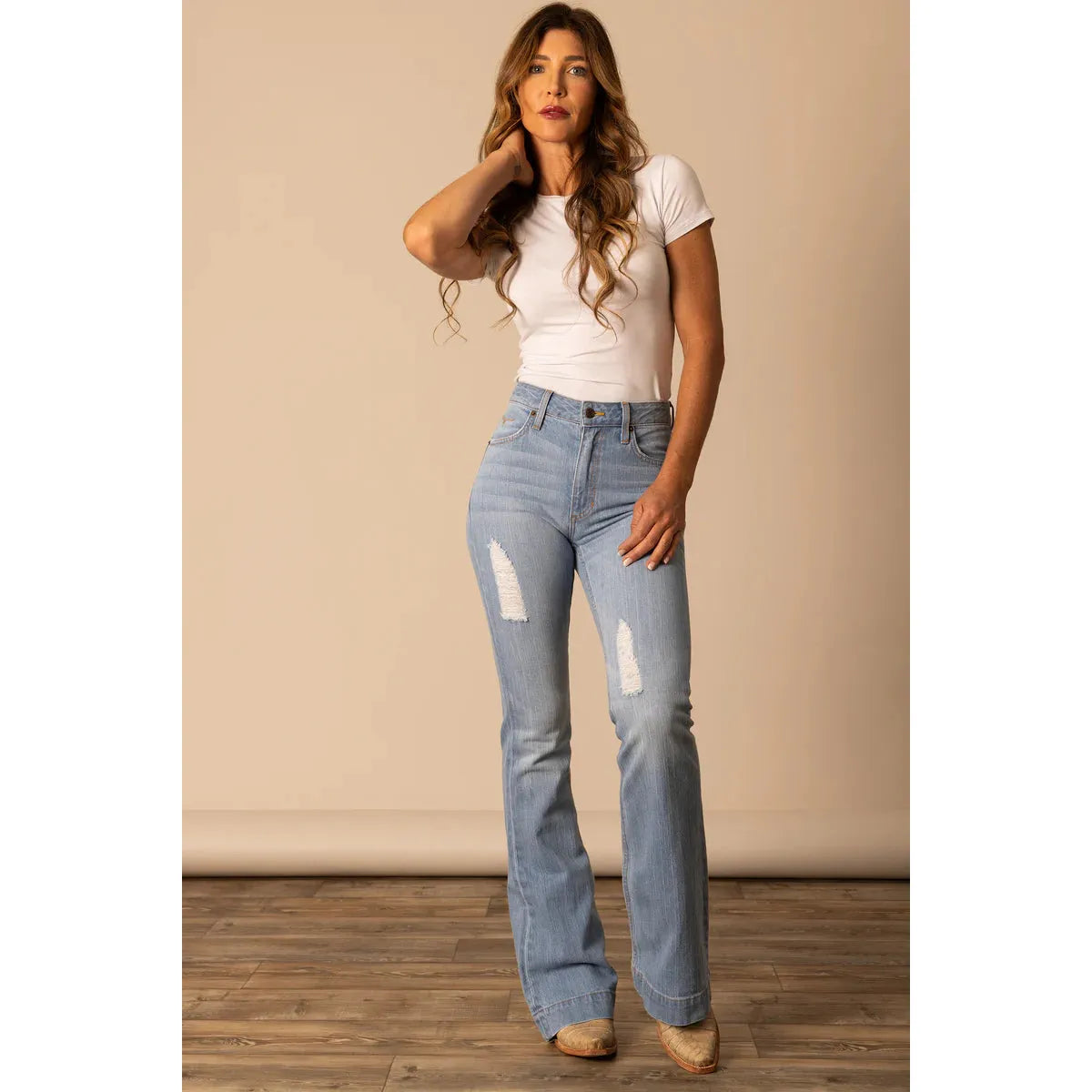 Women's Kimes Ranch Jennifer Ultra High Rise Flare Leg Jean JENNIFER-SUGAR FADE - Crazy House Western Wear