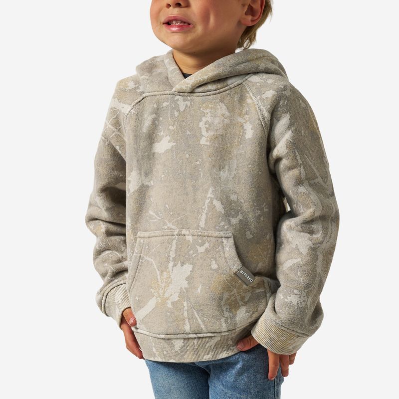 Burlebo Boy's Drifter Camo Vintage Washed Hoodie Y-VWFH-DFTC