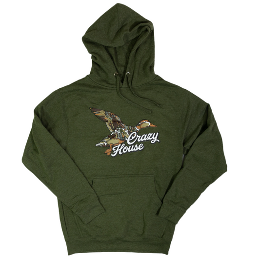 Crazy House Flying Duck Hoodie