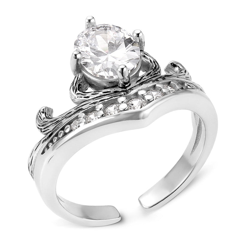 Montana Silversmiths Women's Palisade Falls Crystal Ring KTRG6594
