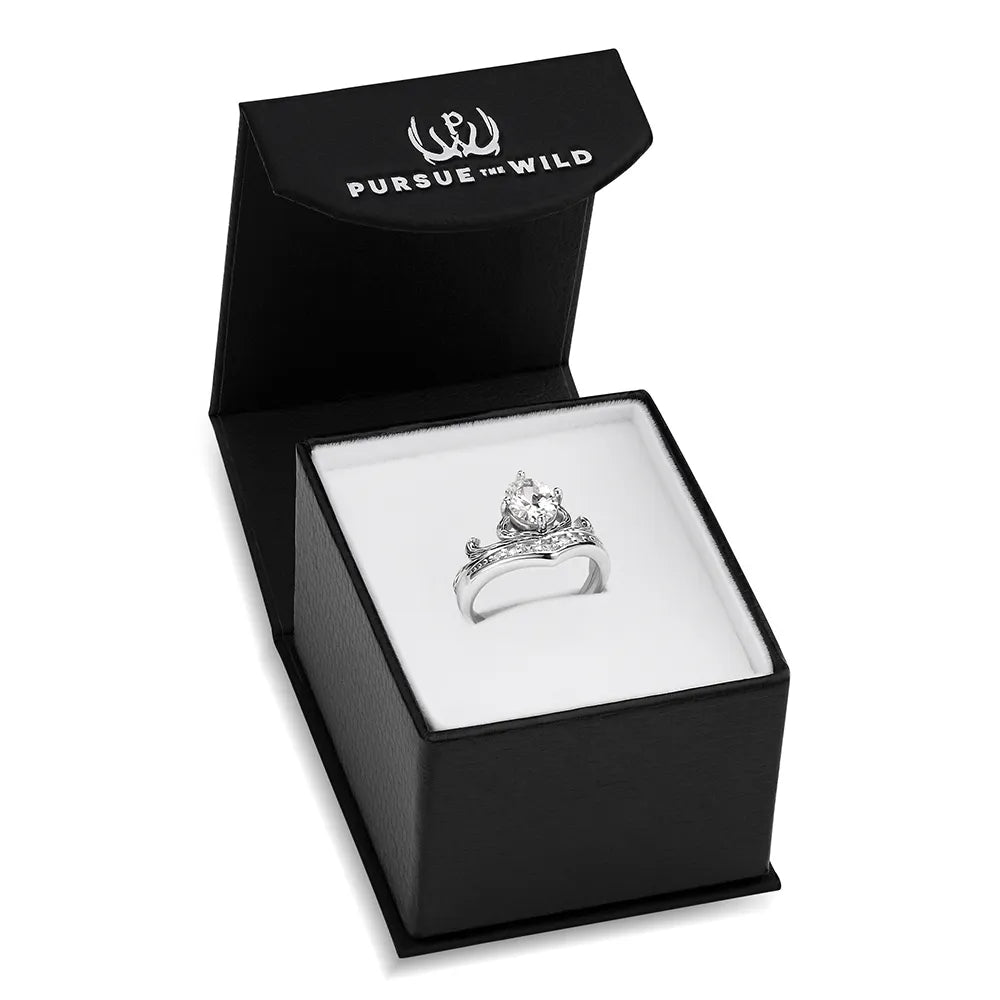Montana Silversmiths Women's Palisade Falls Crystal Ring KTRG6594
