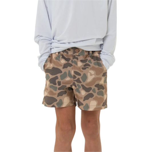 Kids burlebo camo shorts