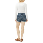Women's Silver Chord Elyse Mid Rise Shorts L53025EAD391