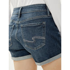 Women's Silver Chord Elyse Mid Rise Shorts L53025EAD391