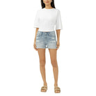 Women's Silver Seaside Avery High Rise Short L54910EAD250
