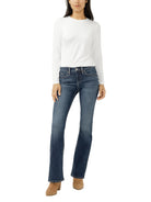 Women's Silver Suki Mid Rise Bootcut Jeans L93719ECF384