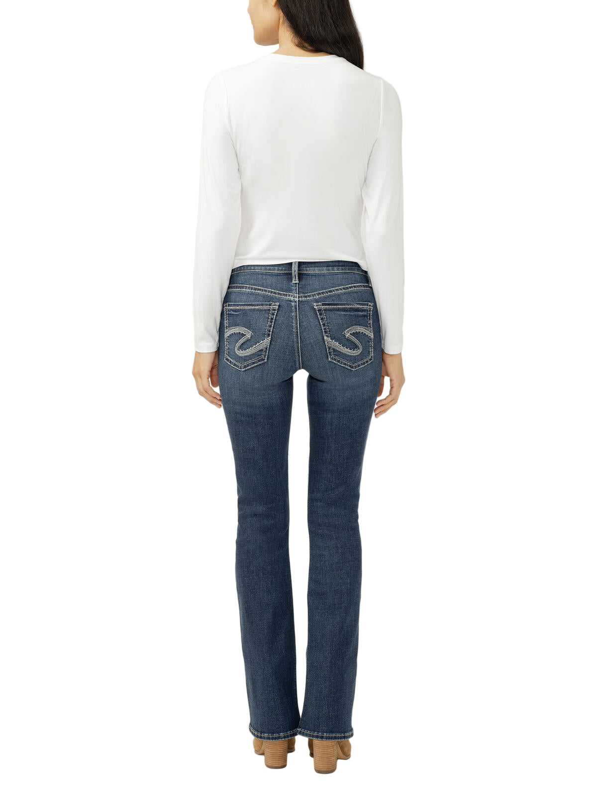 Women's Silver Suki Mid Rise Bootcut Jeans L93719ECF384