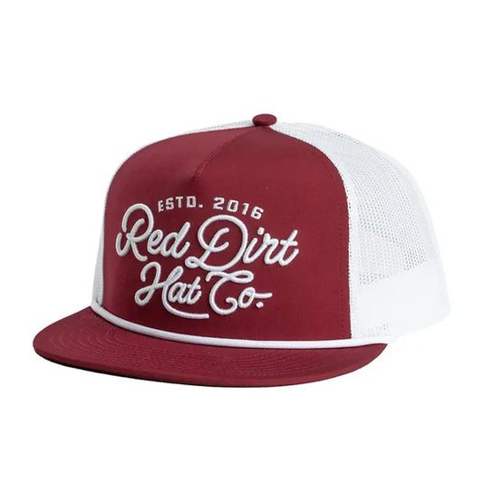 Men's Red Dirt Hat Co Lariat Burgundy Cap