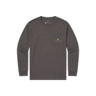 Southern Marsh Men's Long Sleeve Iron Gray Inflight Badge Branding Tee LBIB-IGY