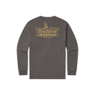 Southern Marsh Men's Long Sleeve Iron Gray Inflight Badge Branding Tee LBIB-IGY