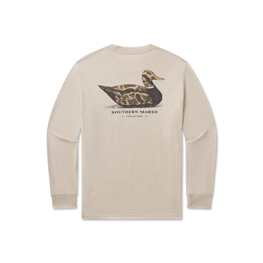 Men's Southern Marsh Vintage Duck Decoy Tee Washed Oatmeal LDYD-WOT