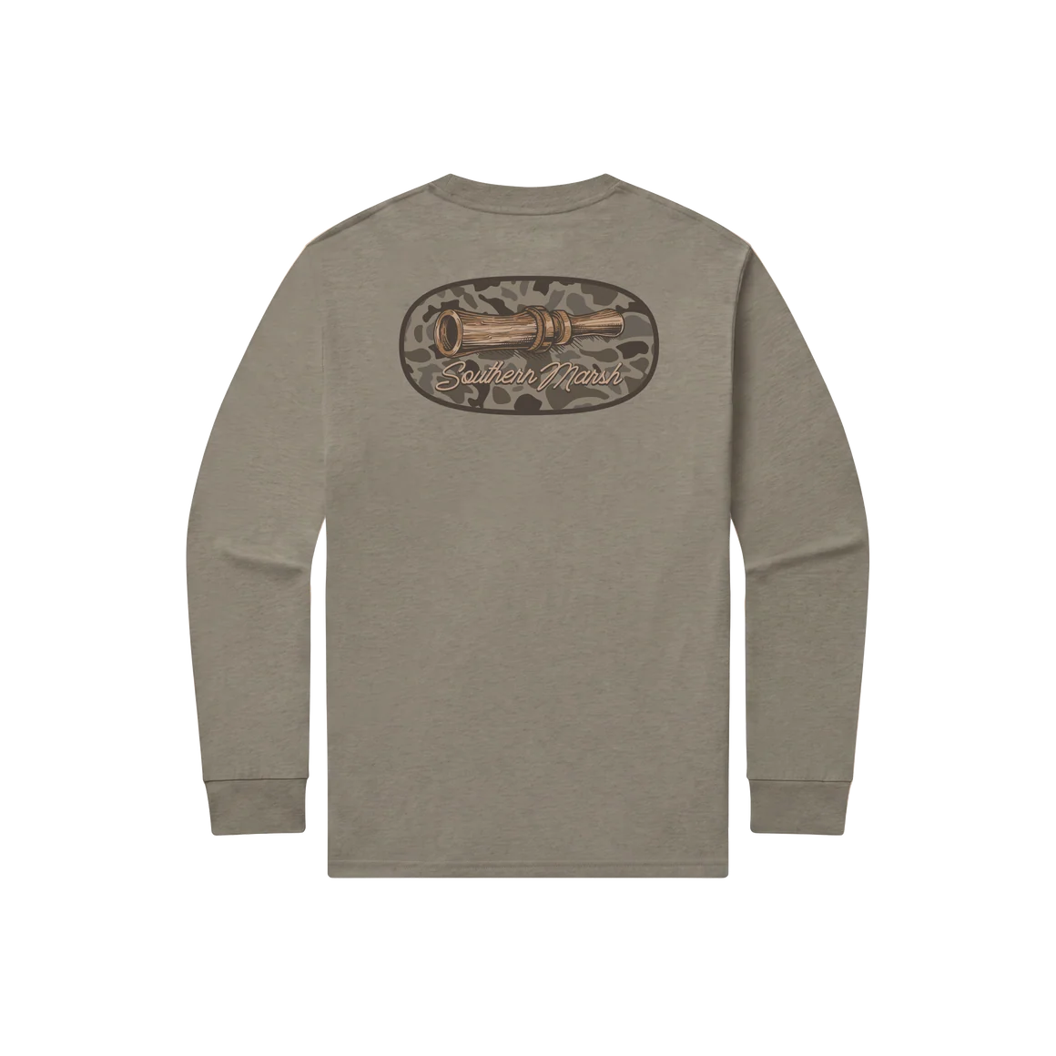 Southern Marsh Stonewall Olive Long Sleeve Duck Hotline Tee LHOT-SWO