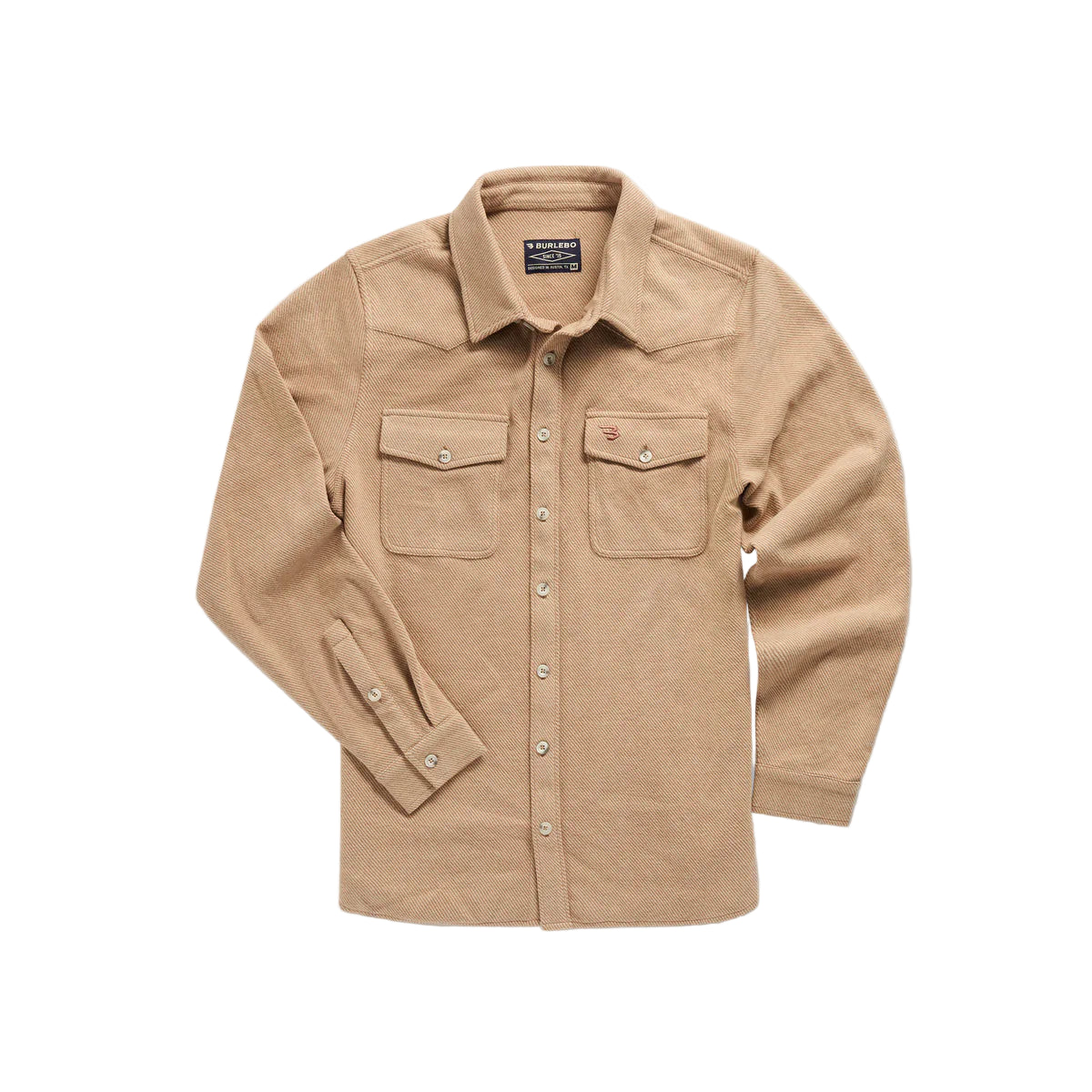 Men's Burlebo Khaki Long Sleeve Austin Shirt 