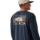 Men's Burlebo Long Sleeve Navy Burlebo Shotgun T-shirt