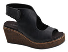 Corky's Women's Black Let's Talk About It Wedge Sandals