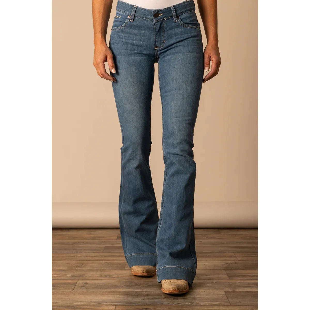 Women's Kimes Ranch Lola Mid Rise Flare Leg Trouser Jean LOLA-SOHO - Crazy House Western Wear