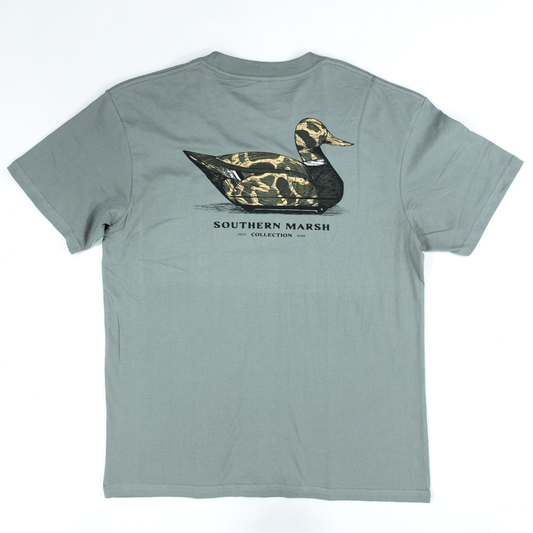 Men's Southern Marsh Dark Grey Decoy Camo Tee ADYD-DGY