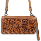 Women's American Darling Tooled Leather Wallet ADBG535TAN