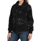 Women's Cinch Black Aztec Fleece Jacket