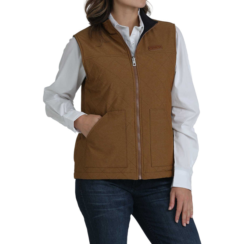 Women's Cinch Reversible Quilted Nylon Vest 