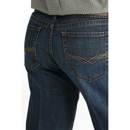 Men's Cinch Grant Relaxed Mid Rise Dark Stonewash Bootcut Jeans MB31937001