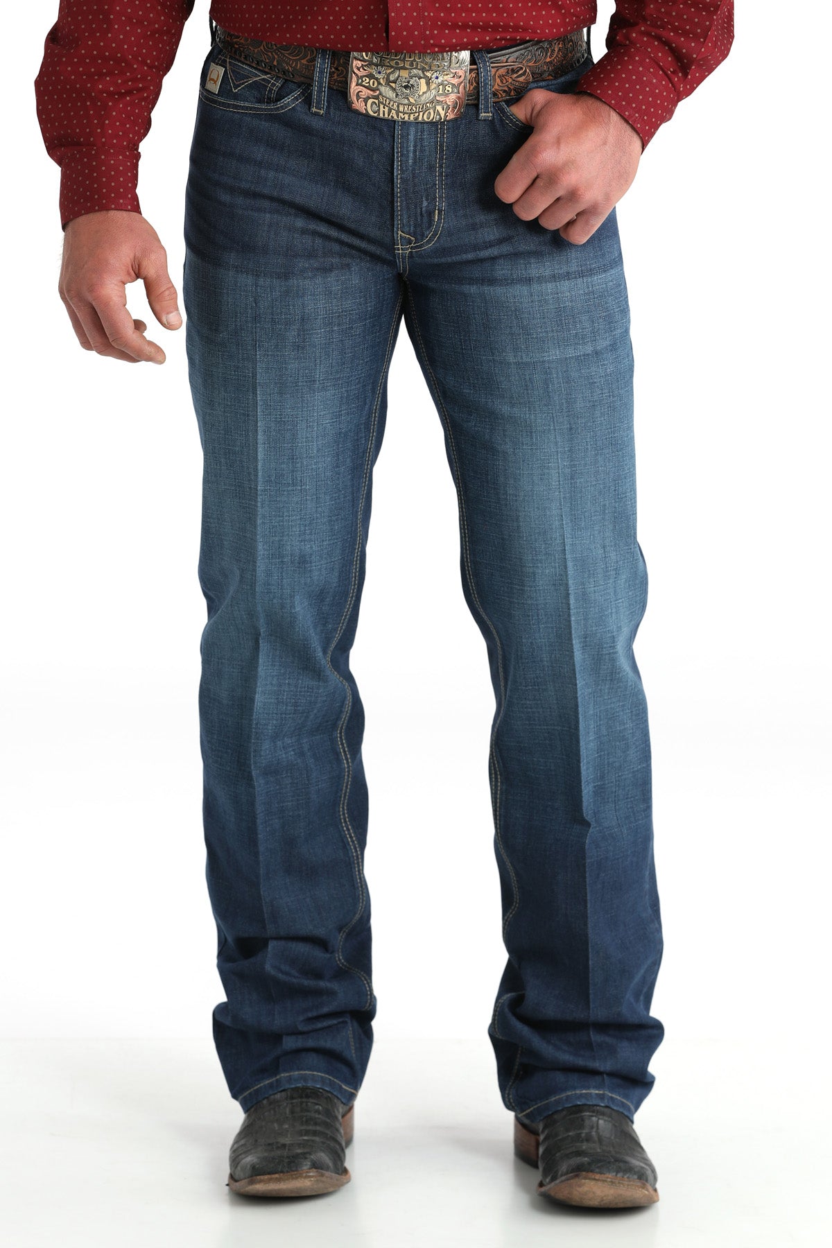 Men's Cinch Grant Dark Stone Indigo Jeans MB32137001