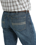 Cinch Men's Silver Label Medium Stonewash Slim Straight Jeans MB98034025