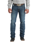 Cinch Men's Silver Label Medium Stonewash Slim Straight Jeans MB98034025