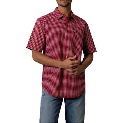 Men's Kimes Ranch Button Up Mc Cooper Red - Crazy House Western Wear
