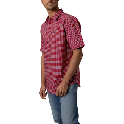 Men's Kimes Ranch Button Up Mc Cooper Red - Crazy House Western Wear