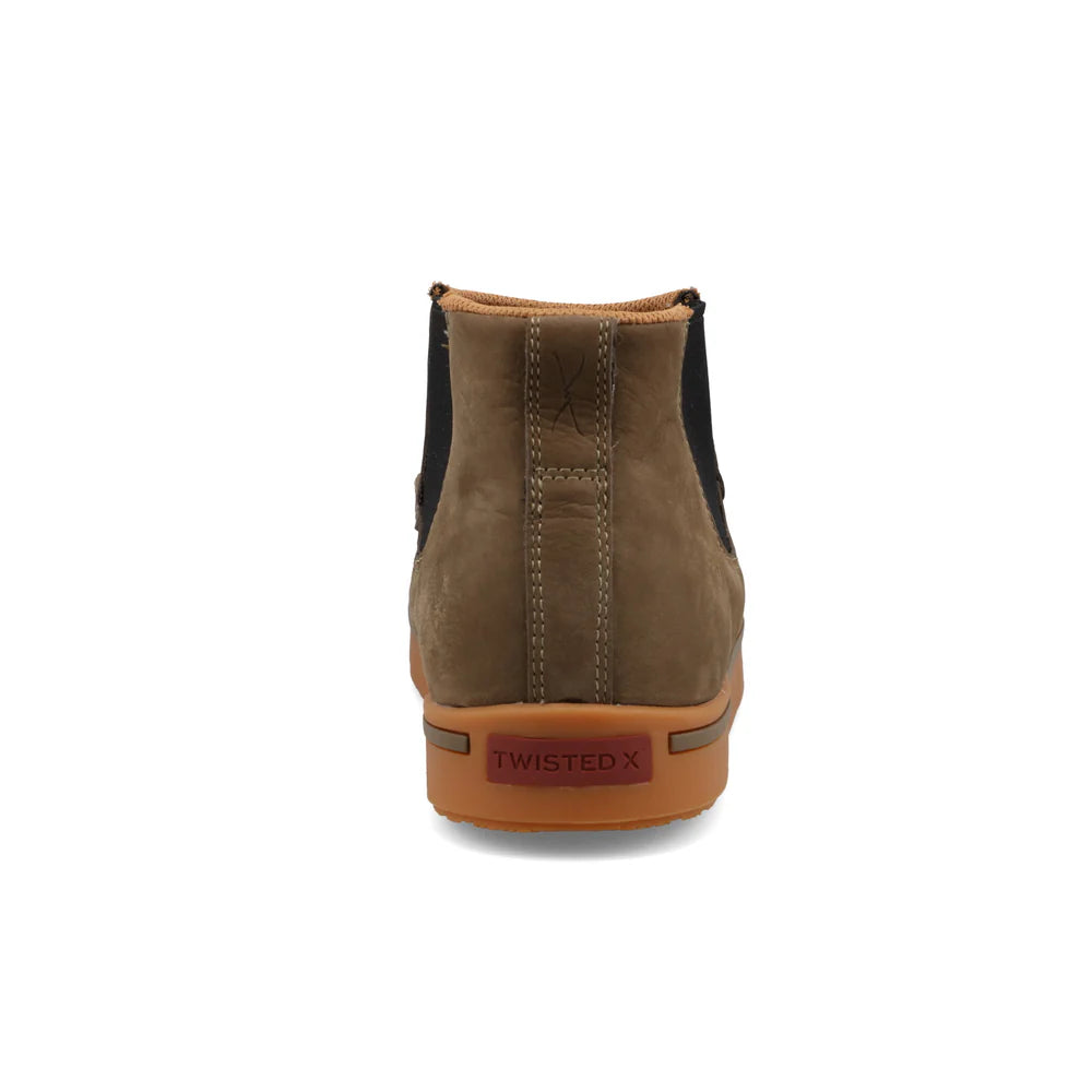 Men's Twisted X Work Brown Chelsea Kicks Nano Toe Shoes MCAN014