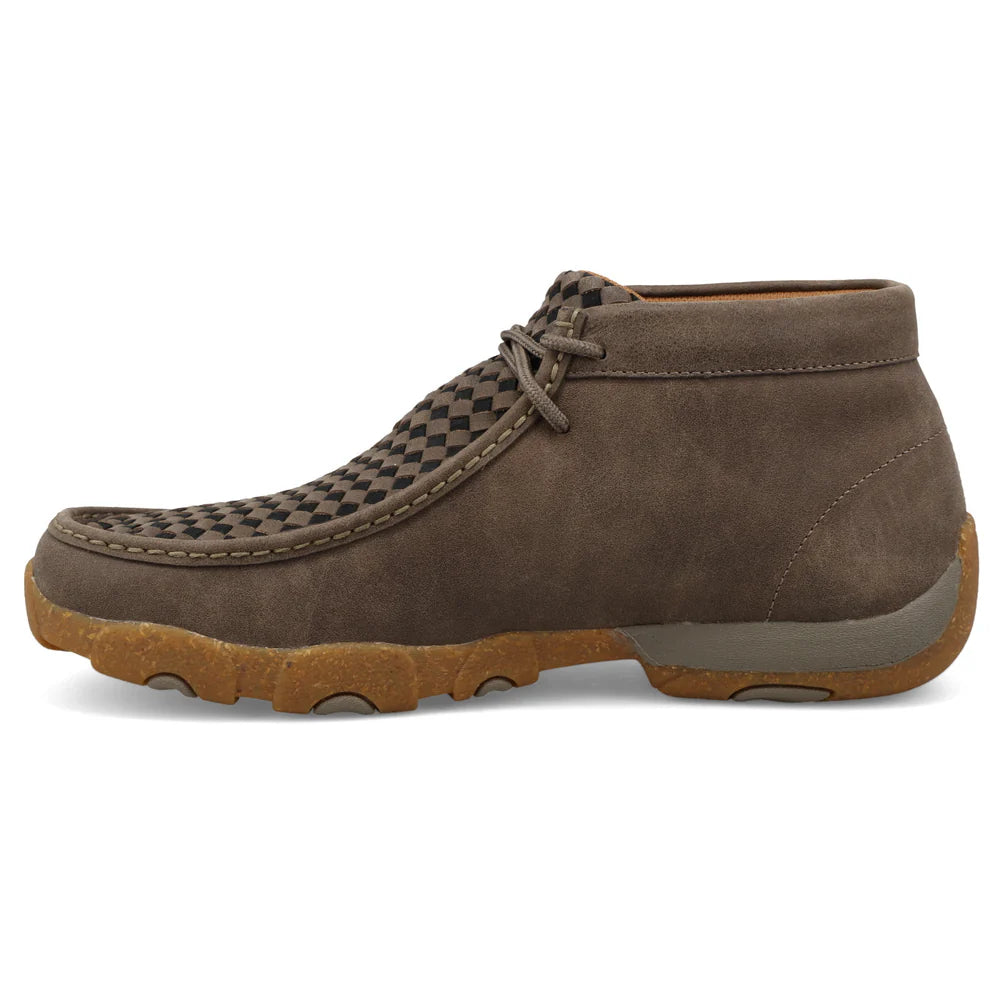 Men's Twisted X Taupe and Black Chukka Driving Moc MDM0097