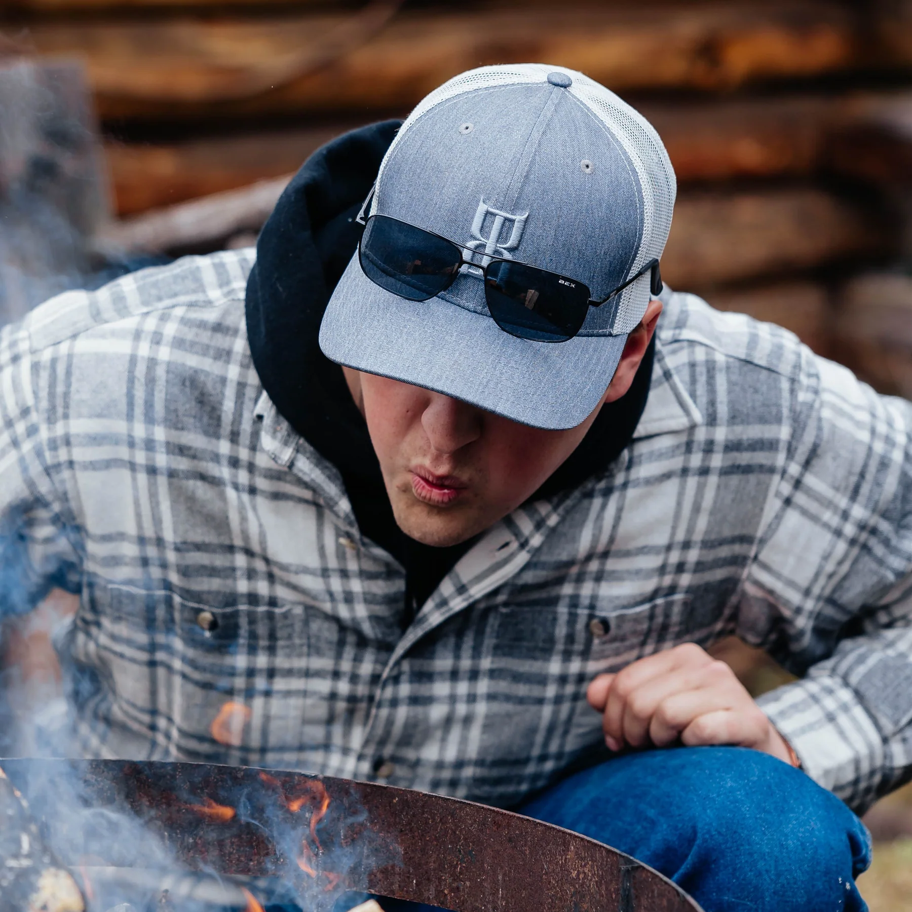 Unisex Bex Gray and White Mister Grae Snapback Cap BHGS