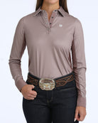 Cinch Women's Lilac Hybrid Pullover Shirt MSK7917007