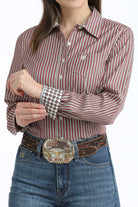 Women's Cinch Button Down Shirt MSW9164258