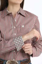 Women's Cinch Button Down Shirt MSW9164258