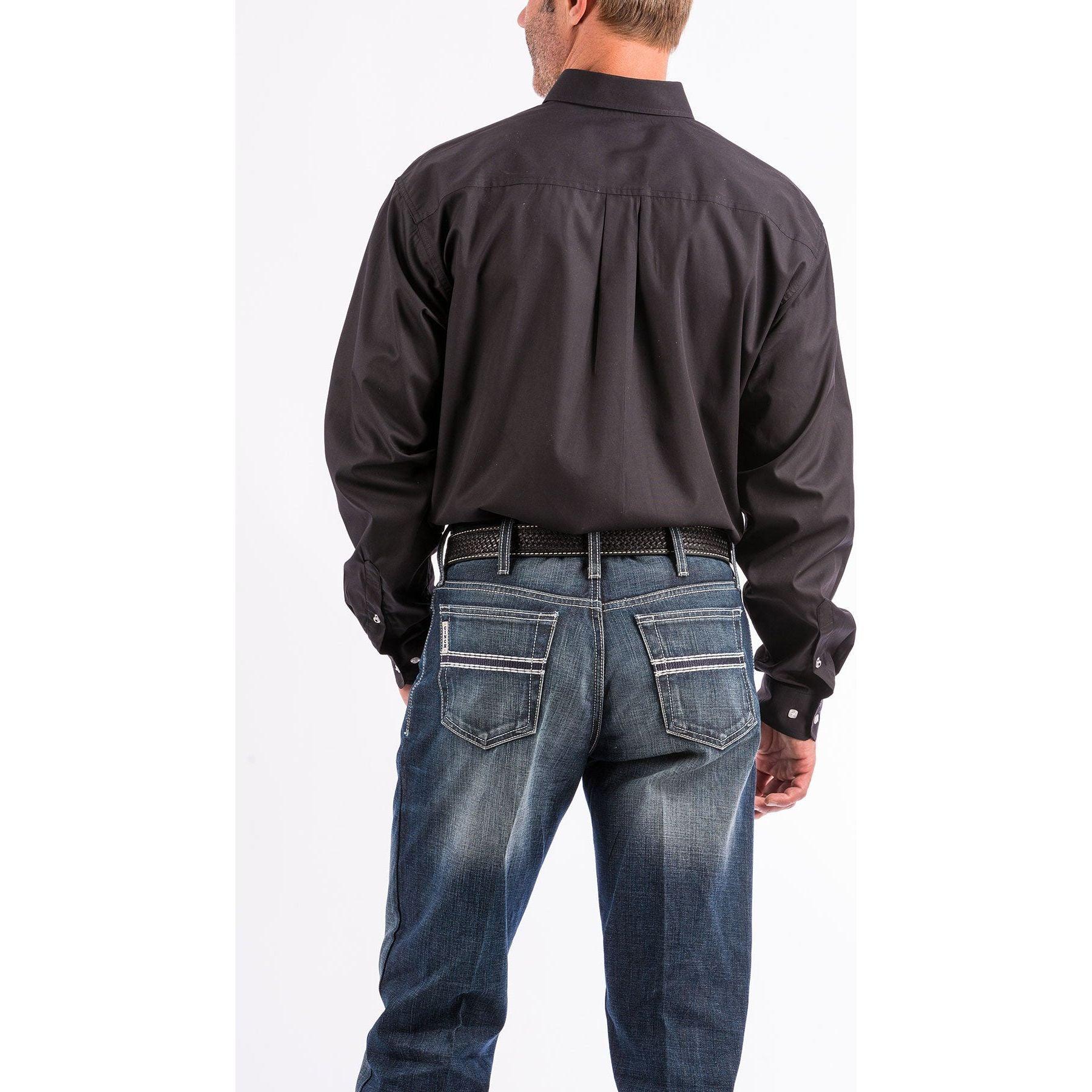 Men's Cinch Black Button-Down Western Shirt MT10320083 - Crazy House Western Wear