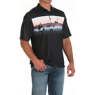 Men's Cinch Black Polo MTK1863044 - Crazy House Western Wear