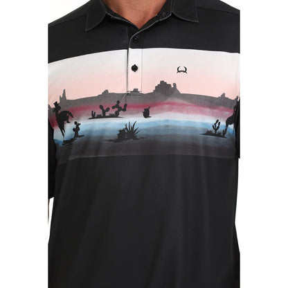 Men's Cinch Black Polo MTK1863044 - Crazy House Western Wear