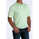Men's Cinch Short Sleeve Green Arenaflex Polo MTK1865042
