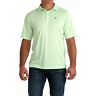 Men's Cinch Short Sleeve Green Arenaflex Polo MTK1865042
