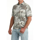 Men's Cinch Short Sleeve Arenaflex Duck Pond Polo MTK1865048