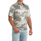 Men's Cinch Short Sleeve Arenaflex Duck Pond Polo MTK1865048