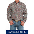 Men's Cinch Long Sleeve Paisley Button Down Western Shirt MTW105947X-MUL - Crazy House Western Wear