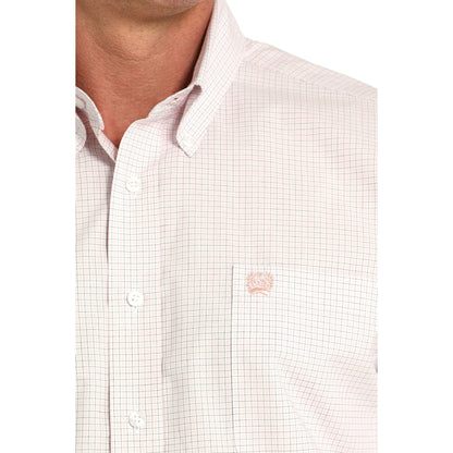 Men's Cinch Button Up White Long Sleeve Shirt MTW1105912 - Crazy House Western Wear